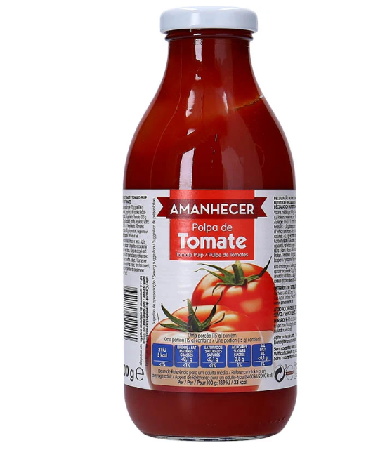 Amanhecer Tomato Pulp with Bas